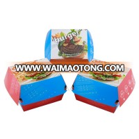 HAPPYPACK Custom printing disposable kraft paper lunch box hamburger box