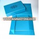 High end blue folding board cardboard storage box with magnets