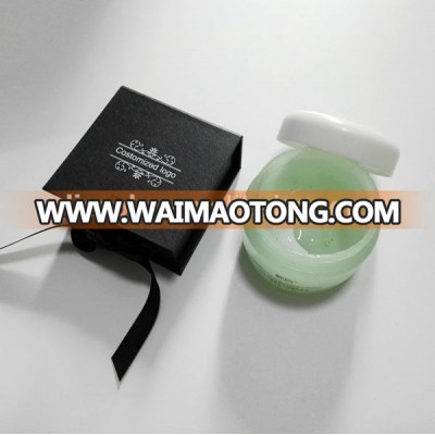 Good quality custom ribbon packaging box for sleeping mask bottle