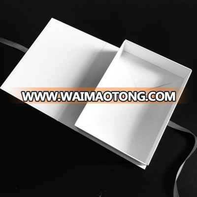 Customized Folding Cream White Free Shipping Garment Box for Jackets