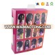 Customized hair weave packaging box with PVC window